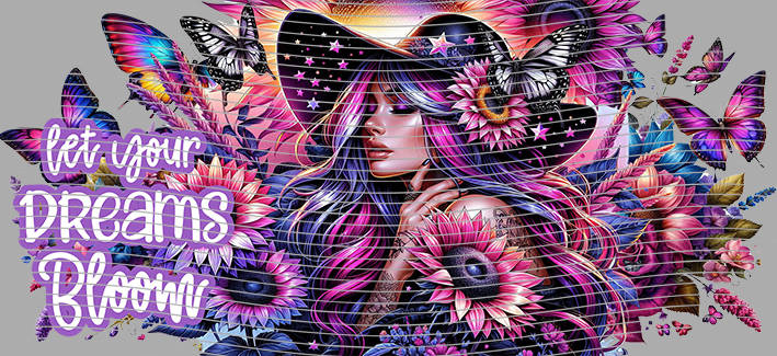 16oz Sunflower Girl-SU-331